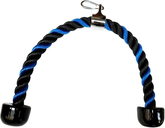 27-Inch Tricep Rope Cable Attachments – Versatile Home Gym Cable Machine Accessories – LAT Pull Down Attachment for Enhanced Weight Fitness