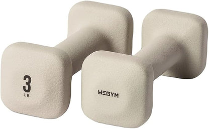 SafeGrip Dumbbells with Anti-Slip, Thick Handles and Flat, Sturdy Sides for Secure Workouts at Home, for Weightlifting, and Personal Training