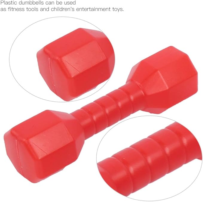 Kids Plastic Hand Dumbbells,plplaaoo 10Pcs/Set Dumbbells for Children, Home Gym Exercise Barbell, Children Exercise Fitness Sport Toy Gift