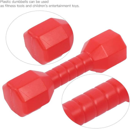 Kids Plastic Hand Dumbbells,plplaaoo 10Pcs/Set Dumbbells for Children, Home Gym Exercise Barbell, Children Exercise Fitness Sport Toy Gift