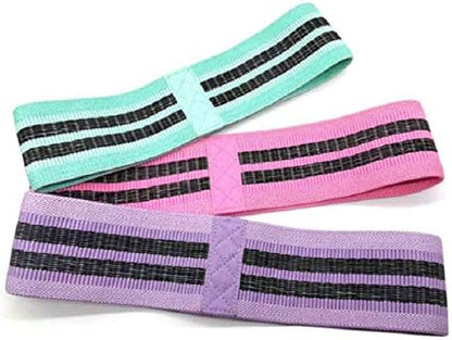 3 Levels Resistance Bands for Legs and Butt Exercise Bands, Women Sports Fitness Band for Squat Glute Hip Training - Non Slip Elastic Booty Bands