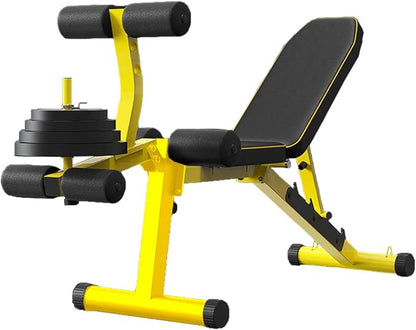 Utility Weight Bench with Leg Extension - Multi-Position Adjustable Bench for Strength Training, Dumbbell Exercise and Ab Workouts