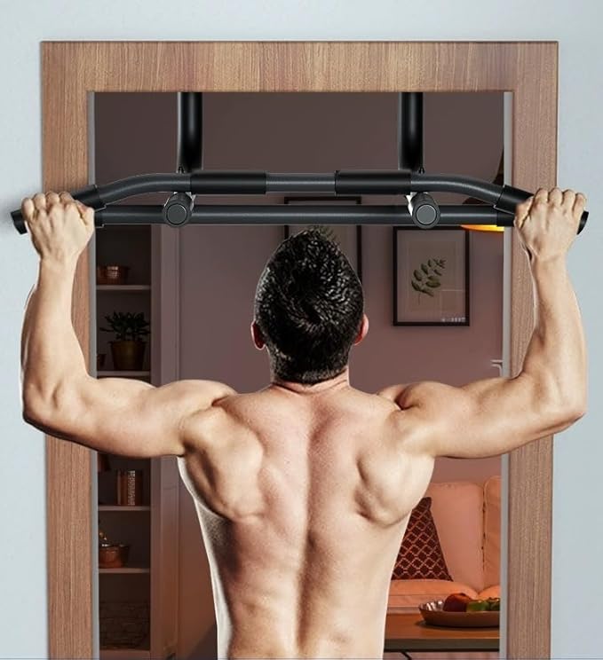 Pull Up Bar For Doorway Portable Chin-Up Bar For Home Gym Workout Strength Training Pull-Up Bars Multi-Grip Chin-Up and Pull-Up Bar Heavy Duty Doorway Trainer for Home Gym