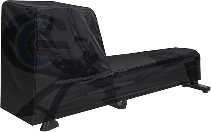 Fitness Rowing Machine Dust Cover 210D Oxford Fabric 95" x 24" x 40" Black Rowing Waterproof Machine Cover Fitness Equipment Protector