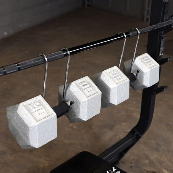 Body-Solid Tools Dumbbell Spotter Hooks - Perfect for Connecting and Hanging Dumbbells to Barbells