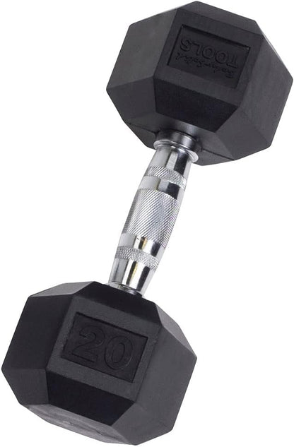 Body-Solid Rubber Coated Hexagon Dumbbells