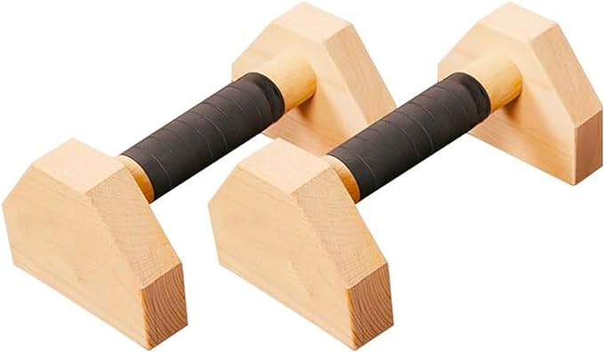 Push Up Bars Stands, 1 Pair Wooden Parallettes Gravity Fitness, Mini Handle Pumps, Push Ups for Fitness, Gymnastics, Aerobics