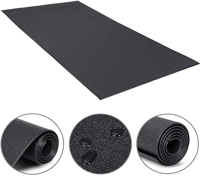 Xterra Floor Mat — Heavy Duty, Thick 6mm PVC, Nonslip, Textured Fitness Equipment Floor Protector for Treadmill or Bike