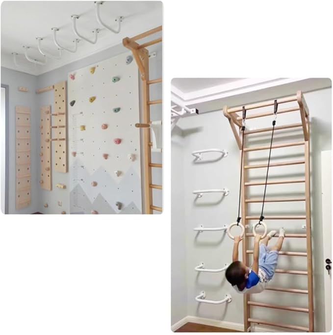 Wall mounted pull-up bar, suspension rod,cloud ladder, indoor fitness training, climbing cloud ladder,wall mounted horizontal bar pull-up bar,