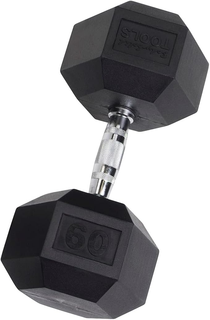 Body-Solid Rubber Coated Hexagon Dumbbells