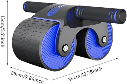 Ab Wheel Roller with Elbow Support, Automatic Rebound Abdominal Wheel, 2024 New Ab Roller Wheel for Abdominal Exercise Fitness, Springback Wheels Roller