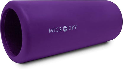 MICRODRY Deluxe Fitness Foam Back Roller for Muscle Relief, Roller for Yoga, Stretching, Deep Tissue Firm Massage & Trigger Point Release, Exercise Workout at Home or Gym, 13x5.3", Purple