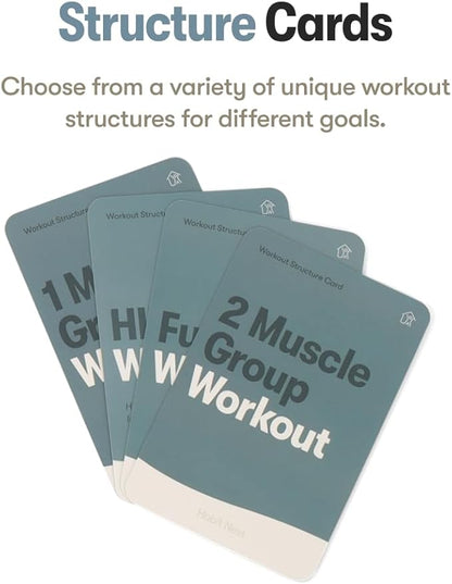 Bodyweight Elevate Exercise Cards: Home Workout Series Card Deck - Comprehensive At-Home Fitness System with 65 Exercises, 8 Bonus Challenges, and 4 Unique Workout Formats.