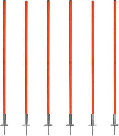 TNZMART Orange Spring Agility Training Pole Set Soccer