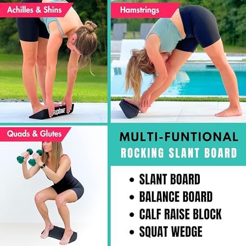 Slant Board for Calf Stretching | Balance Board Calf Stretcher for Plantar Fasciitis Relief,Achilles Tendonitis Relief,Shin Splint Relief,Squat Wedge