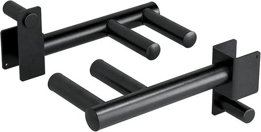 Yes4All 350 LBS Capacity - Dip Bars for 2x2 with 1" Hole Power Cage, Squat Rack Attachments - Narrow and Wide Grip Handles Dip Attachment for Dips, Pull Up, Push-up (Black)