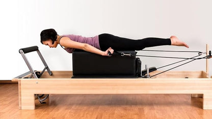 Pilates Reformer Box, Pilates Sitting Box for Pilates Reformer, Pilates Equipment Pilates Accessories for Stretching Balance Exercise.