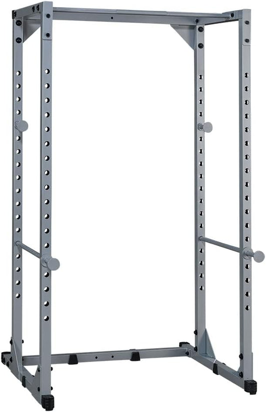 Powerline by Body-Solid (PPR200X) Adjustable Power Rack - 18-Level Strength Training Heavy-Duty Steel Frame with Safety Rods and Chin-Up Bar for Home Gym