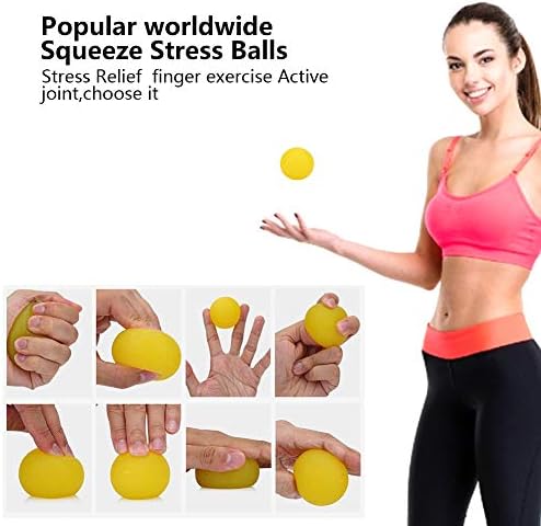 Hand Stress Relief Balls,Hand Exercise Balls Hand Therapy Balls Hand Squeeze Balls for Stress Relief, Arthritis Pain Relief