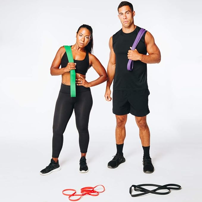 Hyperwear Heavy Resistance Bands, Super Bands Resistance Bands, Pull Up Bands, Pull Up Assistance Bands, Super Band Exercise Set of 4 Thick Bands