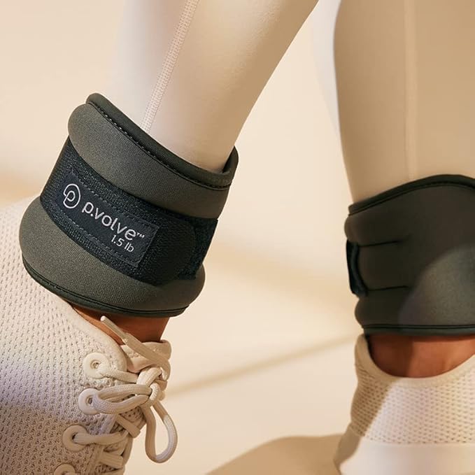 PVOLVE Ankle Weights- Home Gym Fitness Equipment to Sculpt and Tone Your Body, Legs and Core