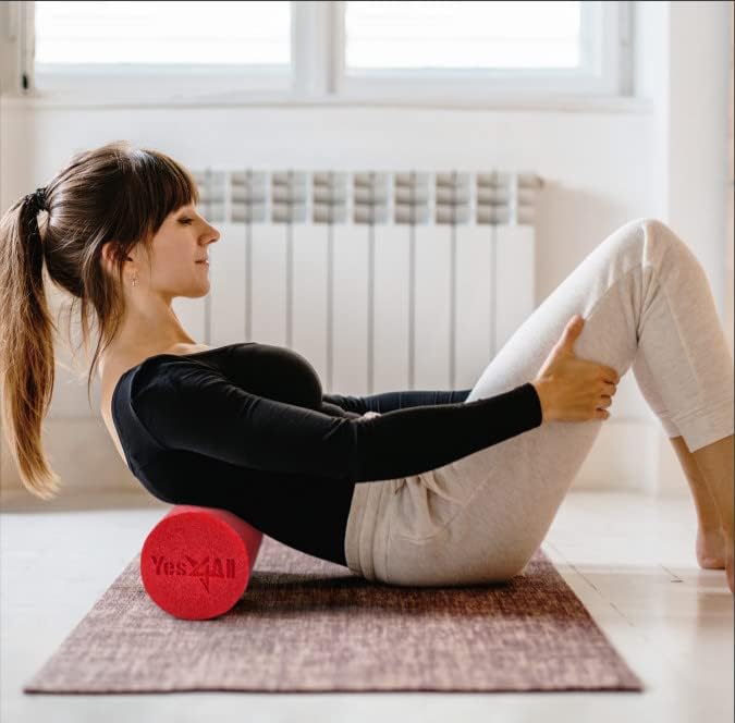 Yes4All Soft-Density Round PE 12/18/ 24/36 inch Foam Rollers for Muscle Massage, Yoga Core Exercise & Physical Therapy