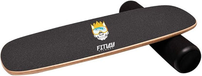 Fitlaya Fitness Balance Board Trainer Wooden Training Equipment for Fitness Workout, Hockey‎, Skateboarding, Surfing and Snowboarding