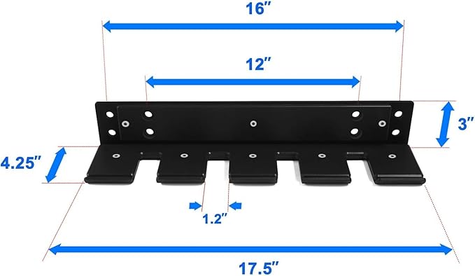 Yes4All Vertical Wall Mounted Olympic Barbell Holder, Barbell Storage Rack, Hanging Barbell Rack for Home Fitness Equipment