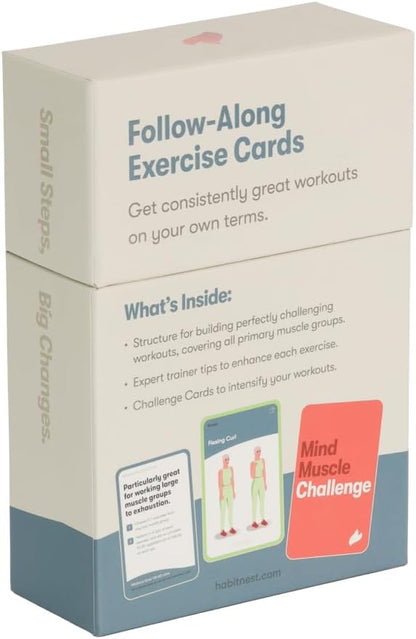 Bodyweight Elevate Exercise Cards: Home Workout Series Card Deck - Comprehensive At-Home Fitness System with 65 Exercises, 8 Bonus Challenges, and 4 Unique Workout Formats.