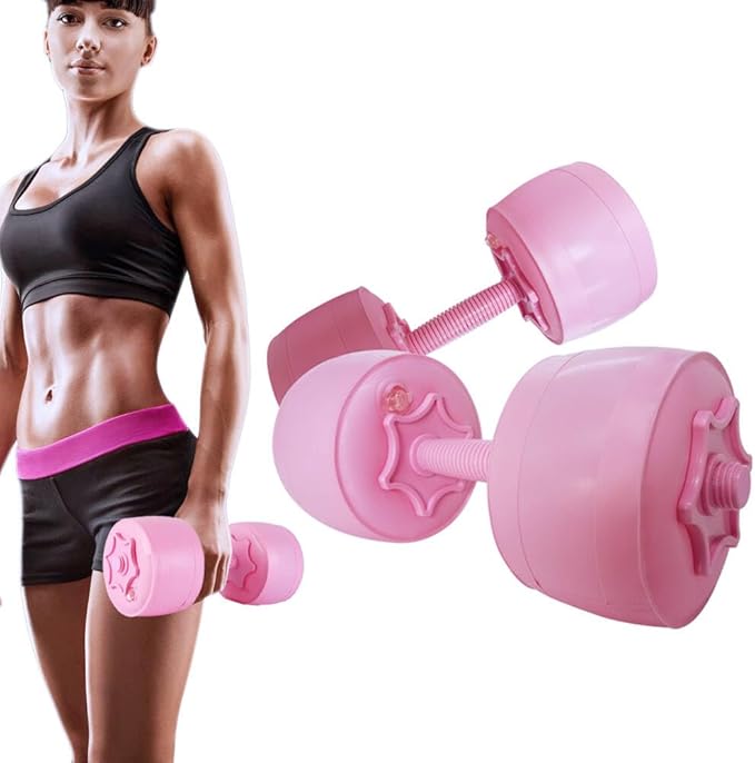 Water Filled Dumbbells Set - Water Filled Weights - Portable Travel Weights - Weights Adjustable Dumbbells - Portable Fitness Equipment - Strength Training - Fitness and Shaping