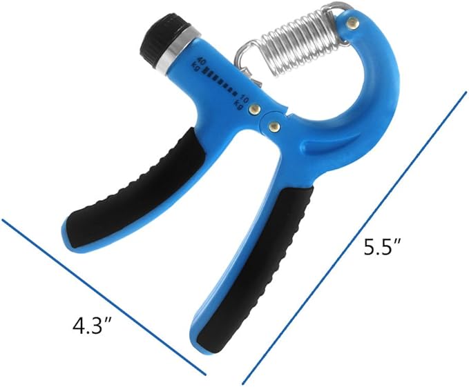 Hand Grip Strengthener, Adjustable Resistance 22-88 Lbs, Rubber Material, Build Hand Finger Wrist and Forearm Strength Easily