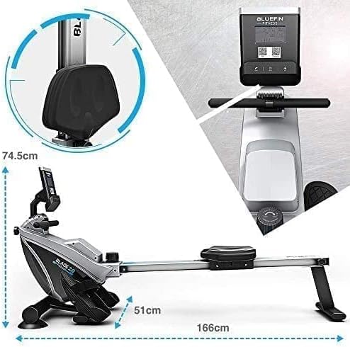 Bluefin Fitness Rower Machine Blade Home Gym Foldable 8 x