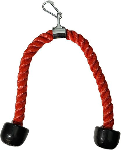 Tricep Rope Cable Attachments Cable Machine Accessories for Home Gym, 27 Inch Tricep Rope For Pulley System Attachment, LAT Pull Down Attachment, Cable Machine Attachments, Weight Fitness With Pulldown Grips