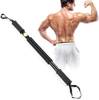 Canyita Python Power Exerciser Bar - Shoulder Builder Spring Exercise Bar, Chest and Bicep Blaster Flexible Strength Rod Exerciser Hand Gripper, Bicep and Arm Strengthening Workout Equipment