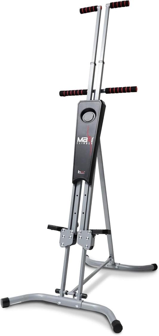 MaxiClimber Vertical Climber provides an adjustable platform to target Power, Strength and Endurance Training for a Full-Body Workout. Free Fitness App and ERS Resistance