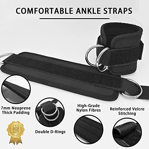 Fitness Ankle Straps for Cable Machines 2 Pack