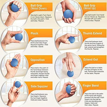 Hand Stress Relief Balls,Hand Exercise Balls Hand Therapy Balls Hand Squeeze Balls for Stress Relief, Arthritis Pain Relief