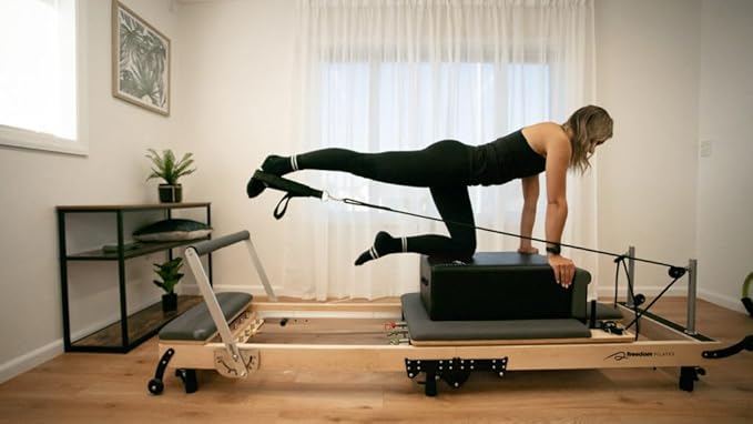 Pilates Reformer Box, Pilates Sitting Box for Pilates Reformer, Pilates Equipment Pilates Accessories for Stretching Balance Exercise.