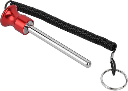 Magnetic Weight Pin, 5.5inch Magnetic Weight Stack Pin with Pull Rope Strength Training Fitness Equipment Accessories for Weight Stack Machine (Red)