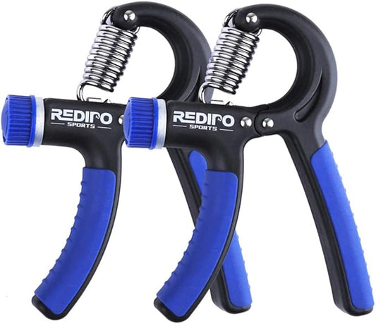 Hand Grip Strengthener - 2 Pack Forearm Exerciser Adjustable Resistance 20-90lbs Hand Squeezer for Men,Women - Grip Workout and Hand Rehabilitation blue