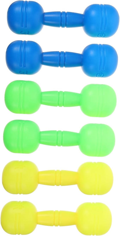 3 Pairs Children's Dumbbell Toys Dumbbells Dumbells Exercising Children Weights Kids Accessory School Children Weights Hand Weight Kids Weights Household Pvc Accessories Pupils