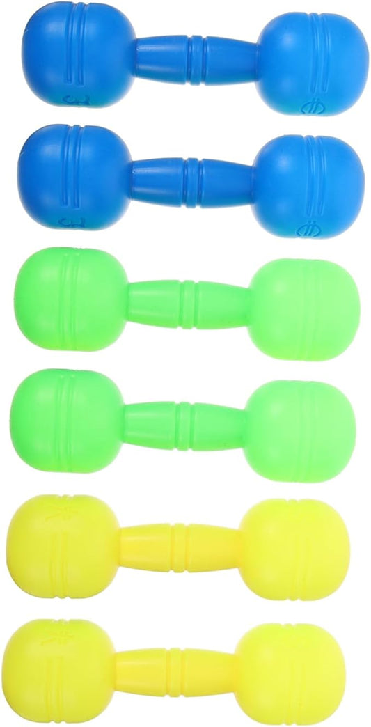 3 Pairs Children's Dumbbell Toys Dumbbells Dumbells Exercising Children Weights Kids Accessory School Children Weights Hand Weight Kids Weights Household Pvc Accessories Pupils