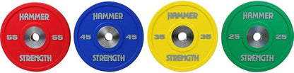 Hammer Strength 45Lb Blue Premium Rubber Bumper Plate