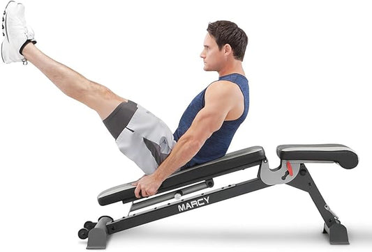 Marcy Adjustable Utility Bench for Home Gym Workout SB-670