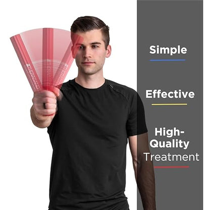 THERABAND FlexBar, Tennis Elbow Therapy Bar, Relieve Tendonitis Pain & Improve Grip Strength, Resistance Bar for Golfers Elbow & Tendinitis, Red, Light, Beginner