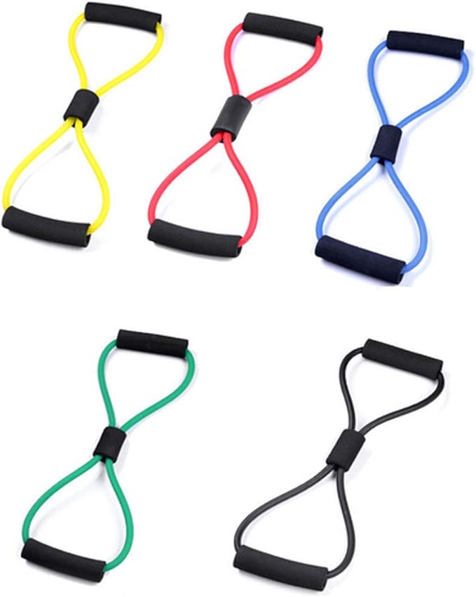 Fitness Rally 8-Character Pull Rope Chest Expansion Plastic Chest Device Yoga Rubber Band Breast Tension Device