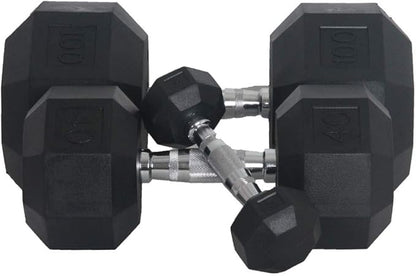 Fitness First Rubber Hex Dumbbell Pairs