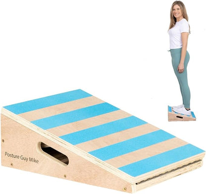 Posture Guy Mike Posture Board Slant Board Professional Adjustable Wooden Incline Board Intended for Egoscue, Posture Exercises, Stretching, Workouts, Balance, Flexibility, Calf Stretcher