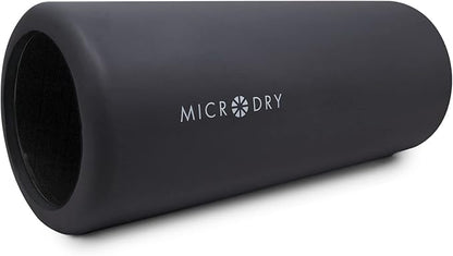 MICRODRY Deluxe Fitness Foam Back Roller for Muscle Relief, Roller for Yoga, Stretching, Deep Tissue Firm Massage & Trigger Point Release, Exercise Workout at Home or Gym, 13x5.3", Dark Grey