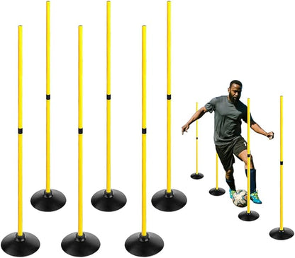 TNZMART 4.9FT Training Agility Poles Detachable Soccer Training